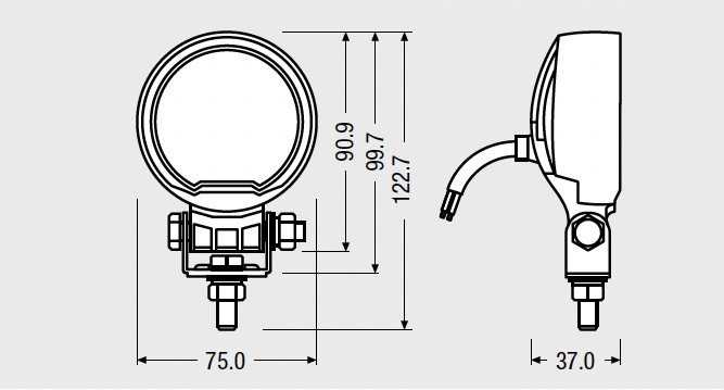 Dell Osram ROUND WL VX80-WD