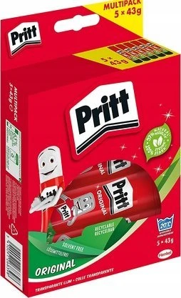 „Dell Pritt“ klijų pieštukai, kelių pakuočių pakuotė, 5 vnt. x 43 g, 9H, PS8BF