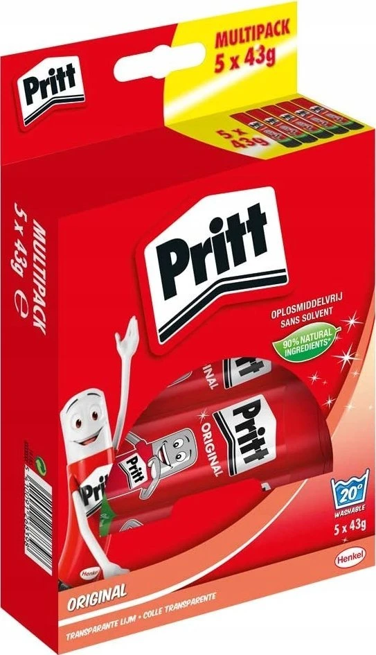 „Dell Pritt“ klijų pieštukai, kelių pakuočių pakuotė, 5 vnt. x 43 g, 9H, PS8BF