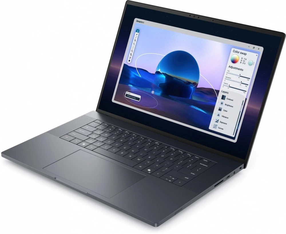 Nešiojamas kompiuteris „Dell Pro Max 16 Premium“ darbo stotis MA16250 W11P U7-265H 32GB 1TB RTX Pro 1000 Blackwell 8GB GDDR7 FGRPR kamera ir mikrofonas WLAN+BT 16.0 FHD+ 6C VPro/3YPS