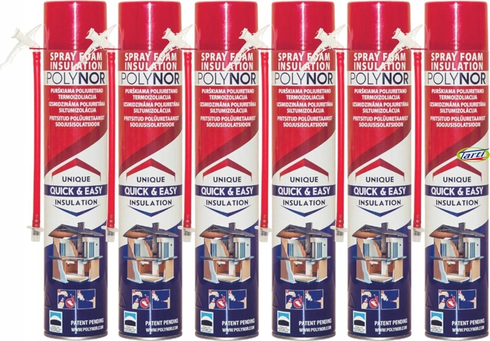 Dell PU purškiama izoliacija „Polynor Home“, 750 ml