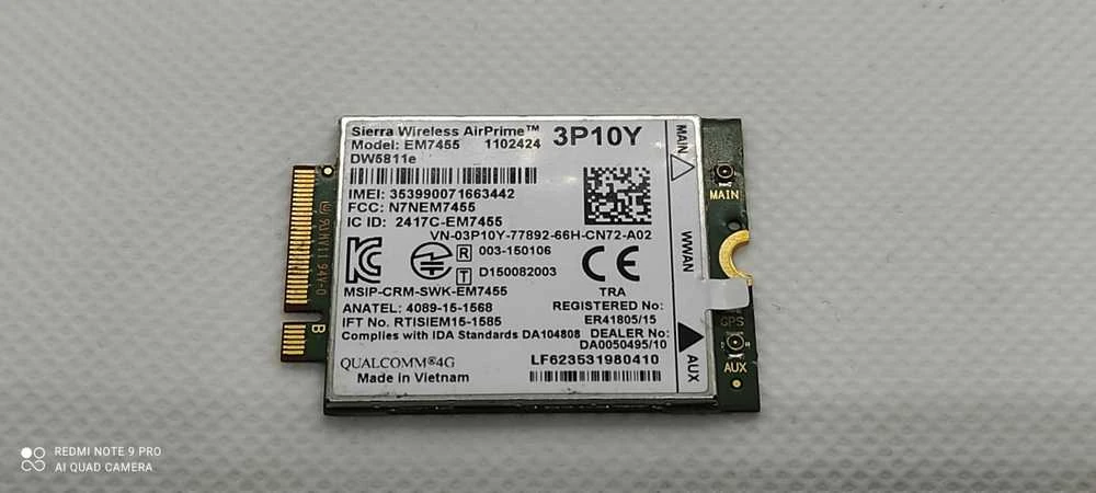 Modemas Dell 4G METŲ WWAN KORTELĖ E5270/E5570