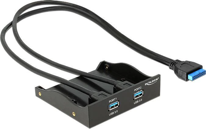 Delock 3.5 colio USB 3.0 priekinis skydelis su laidu