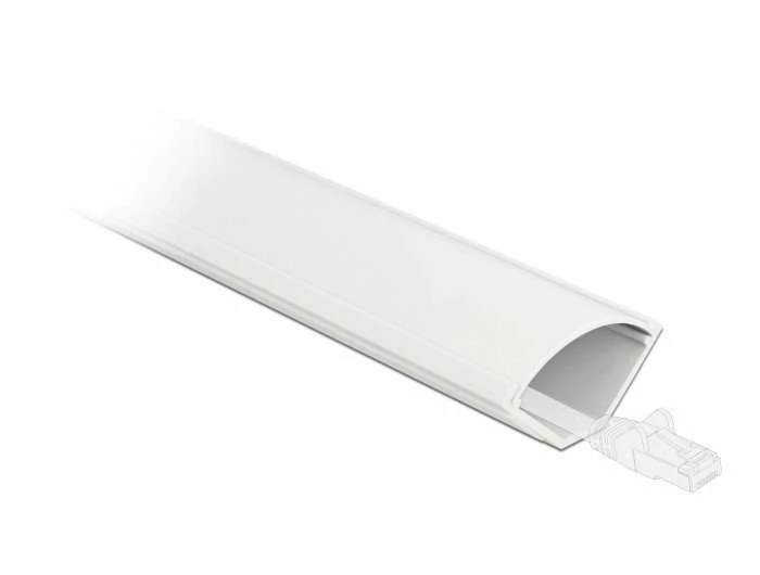Lipnus kampinis kanalas Delock 43 x 23 mm - ilgis 1 m baltas