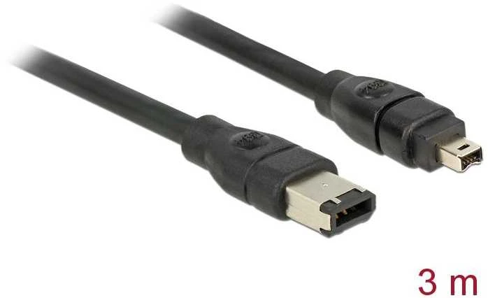 Delock 3m, Juodas (82578)