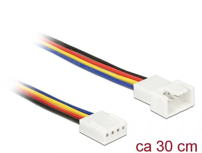 PRZEDŁUŻACZ 4 PIN Ventiliatorius M/F 30CM DELOCK