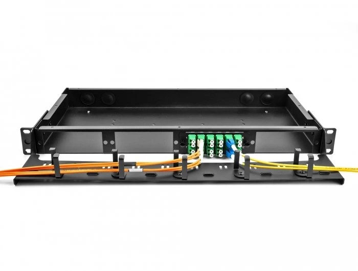 Dėklas Delock 48.30cm 19'' Panel rozdzielczy LWL 1 HE juoda
