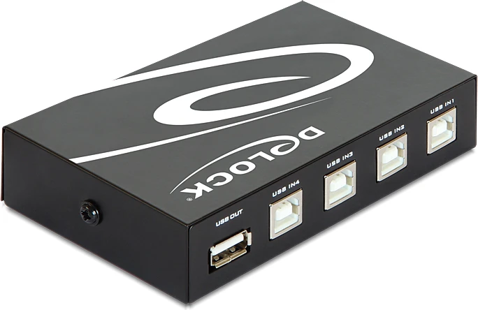 Delock Switch 4 prievadų USB vadovas