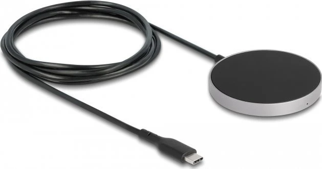 DeLOCK 66467 įkroviklis nešiojamiesiems įrenginiams Išmanusis telefonas, Išmanusis laikrodis Juodas USB Belaidis įkrovimas Greitasis įkrovimas Vidinė