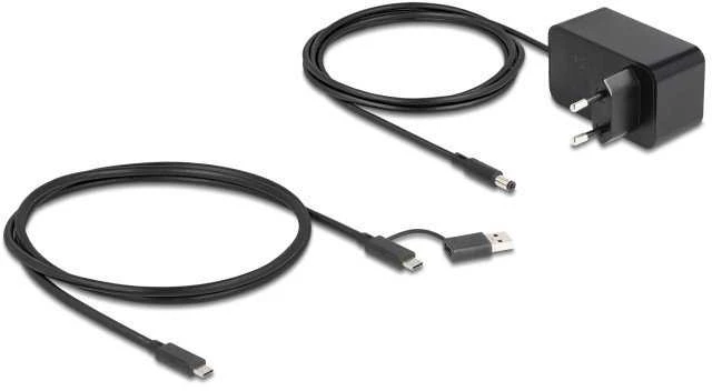 HUB USB Delock DELOCK 7 Port USB Hub mit 4 Ports 10 Gbps und 4 Schnellladeports 5 Gbps mit Schalter und Beleuchtung