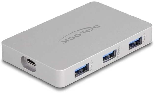 Delock 7 portų USB šakotuvas su 4 x USB Type-C lizdu ir 3 x USB Type-A lizdu su PD 82 W (64279)