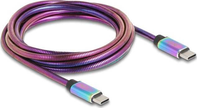 „Delock“ USB kabelis USB-C - USB-C 2 m, daugiaspalvis (81116)