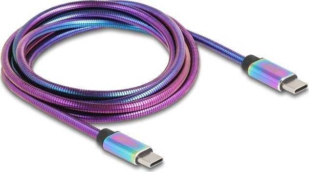 „Delock“ USB kabelis USB-C - USB-C 2 m, daugiaspalvis (81116)
