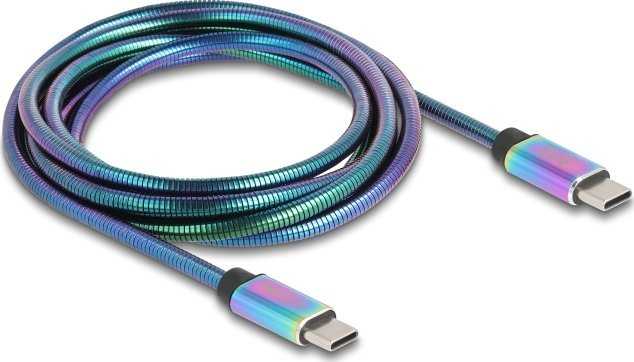 „Delock“ USB kabelis USB-C - USB-C 2 m, daugiaspalvis (81116)