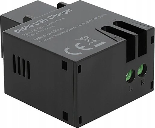 Delock Keystone modulis su A tipo USB 2,1 A įkrovimo lizdu juodos spalvos