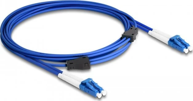 Delock Kabelis LWL LC Duplex Singlemode OS2 su metalowym zbrojeniem 3m (87921)