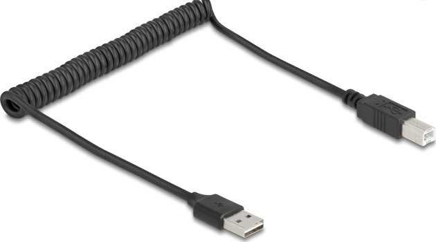 Kabelis USB Delock USB-A - USB-A 0.8 m Juodas (90130)