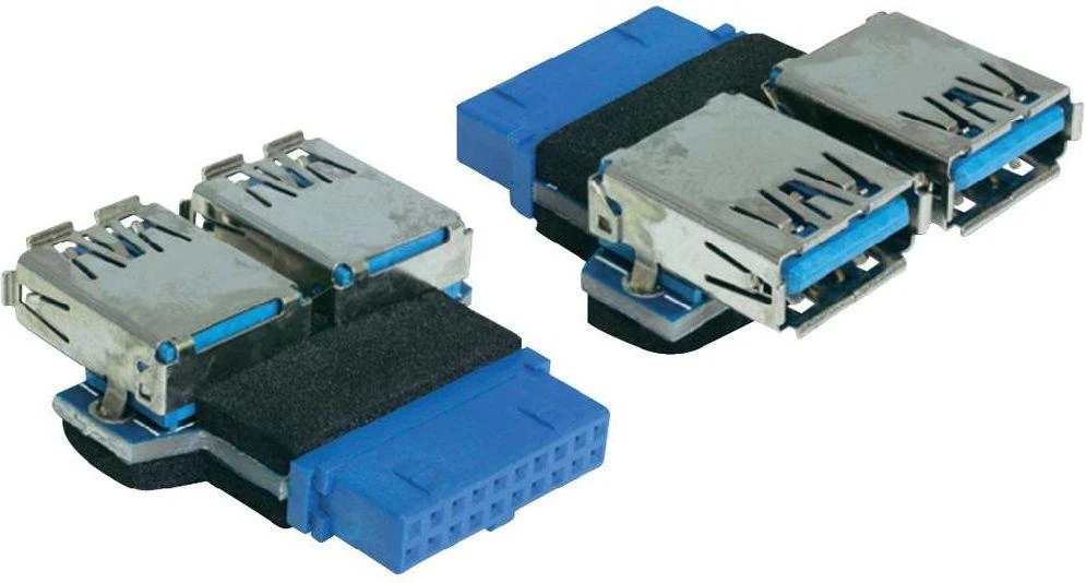 Delock (65324) dvigubas USB 3.0 adapteris