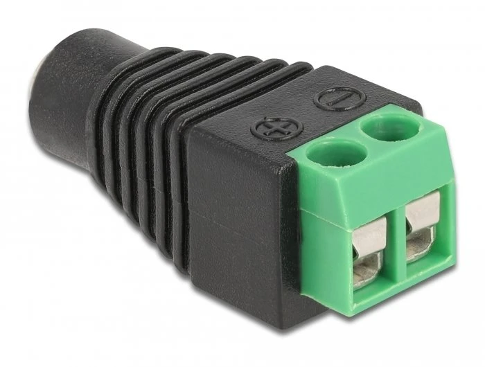 Delock Adapteris DC 1,35 x 3,5 mm lizdas > Gnybtų bloko 2 kontaktas