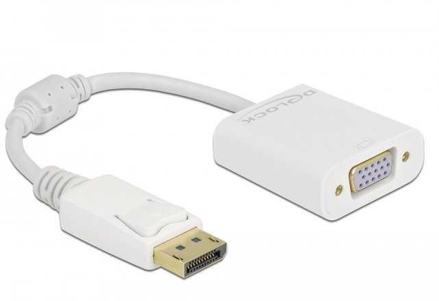 Adapteris AV Delock DELOCK Adapteris DisplayPort 1.2 Stecker zu VGA Buchse baltas