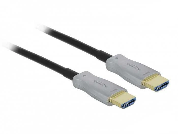 Delock optinis HDMI kabelis su pilkomis jungtimis