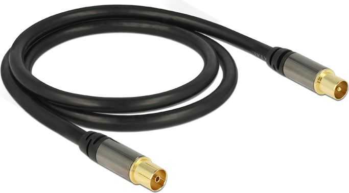 Delock antenos kabelis 1m juodas (88922)