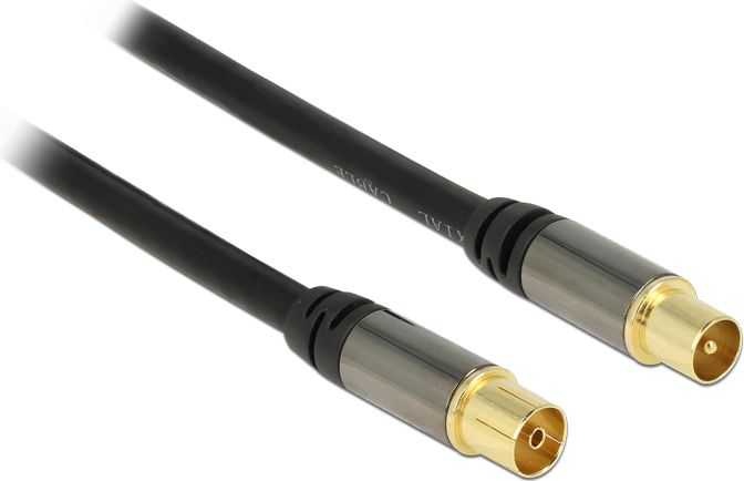 Delock antenos kabelis 1m juodas (88922)