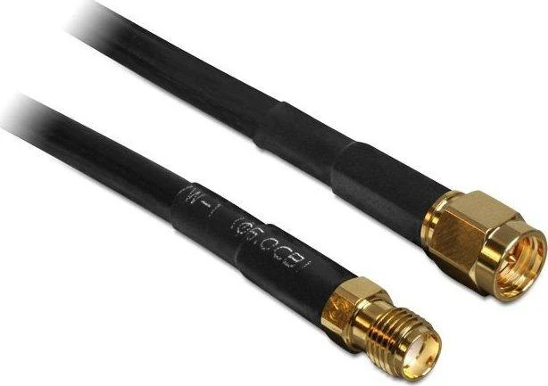 Delock antenos kabelis (F) 5m juoda (88444)