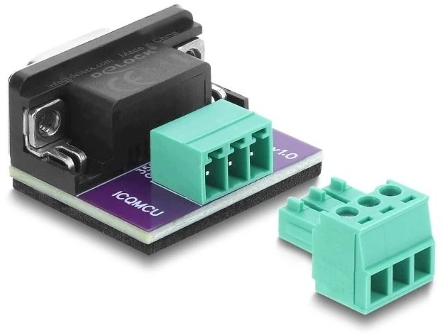 Delock D-Sub 9 Pin Lizdas do 3 Pin Terminalblock Adapteris do CAN / LIN Bus (91293)