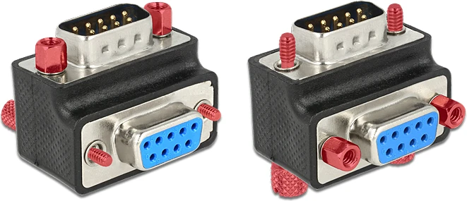 Delock DB- 9 - DB- 9, Juoda (65593)