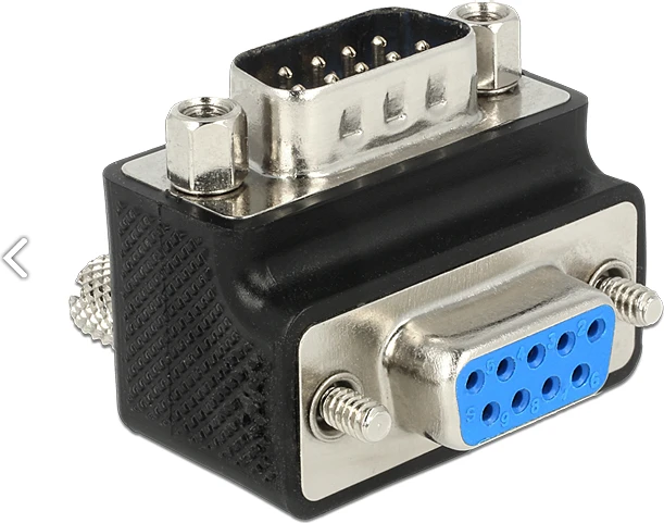 Delock DB- 9 - DB- 9, Juoda (65593)
