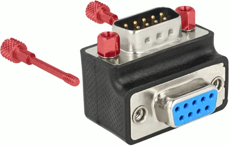 Delock DB-9 - DB-9, Juodas (65595)