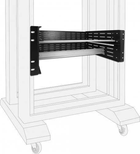 Serveris Delock Delock 19 DIN bėgelio laikiklis 4 U bk - 42632