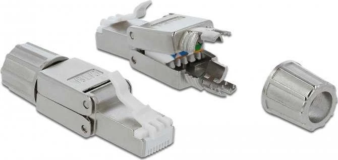 Delock RJ45 kištukas Cat.6A STP be įrankių
