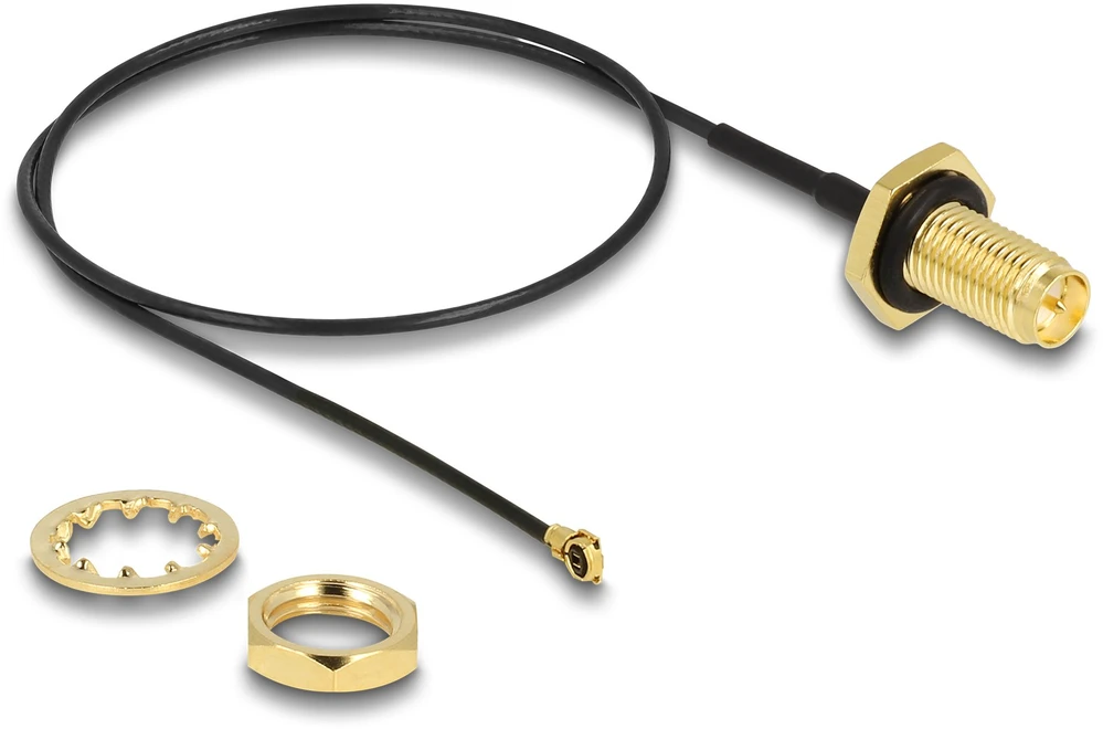 Delock Kabelis antenowy RP-SMA Lizdas do MHF I Wtyk 1.13 35 cm (88383)