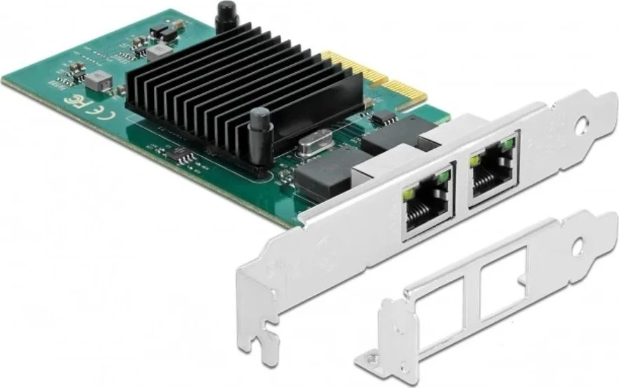 Delock PCI Express x4 kortelė 2 x RJ45 Gigabit LAN i82576