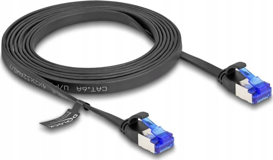 Delock DELOCK RJ45 Flachband Patchkabel Stecker zu Stecker Cat.6A