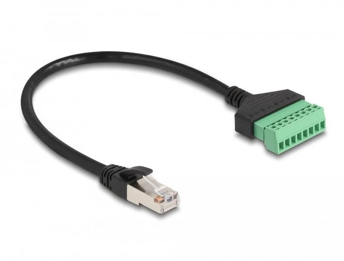 Delock DELOCK RJ45 Kabelis Cat.6 St > Terminalblock Adapteris 30cm 2tlg