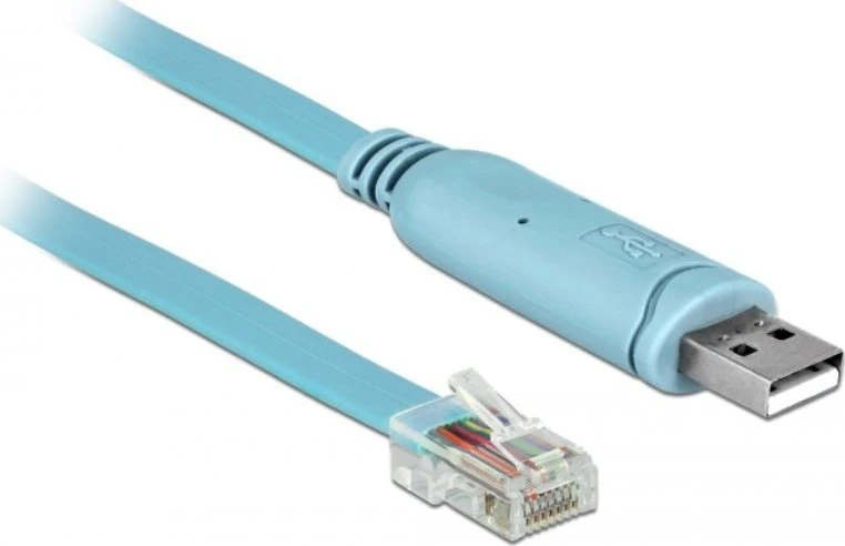 Delock mėlynas USB-A į RJ45 konsolinis laidas