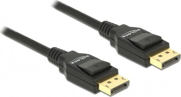 DisplayPort vyriškas kabelis su auksinėmis jungtimis