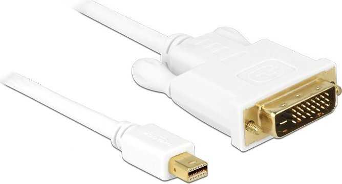Delock DisplayPort Mini – DVI-D laidas, 1 m baltas (82641)