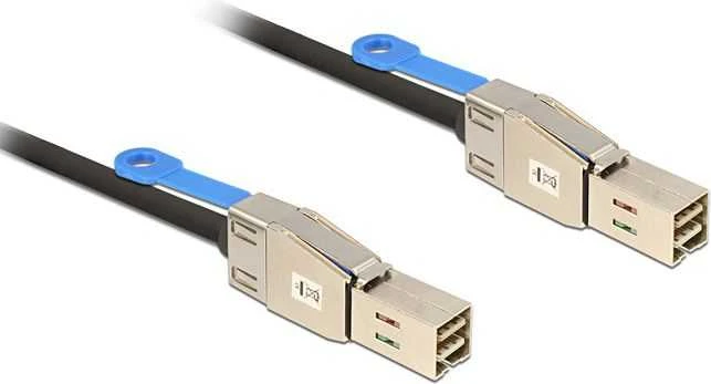 DELOCK Cable Mini SAS HD x 4 SFF 8644 male > Mini SAS HD x 4 SFF 8644 male 2 m