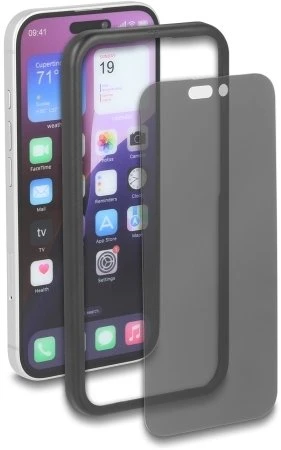 Delock Folia ochronna na iPhone 16 su osłoną su hartowanego szkła Anti Spy 4-kierunkowa osłona su instalacją