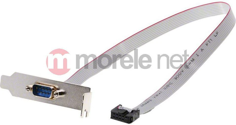 DELOCK Slotblech - Seriell 1xPort žemo profilio kabelis apytiksl. 40 cm