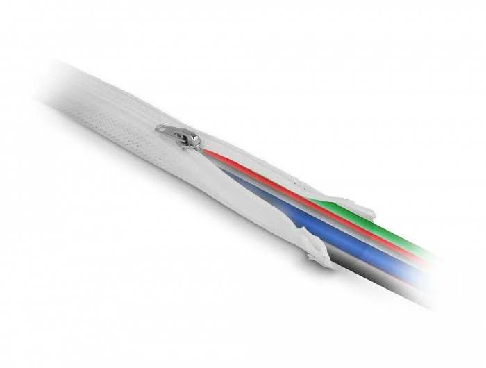 Delock pinta žarna su užtrauktuku karščiui atspari 1 mx 20 mm balta