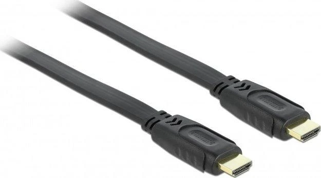 Plokščias HDMI laidas su paauksuotomis jungtimis