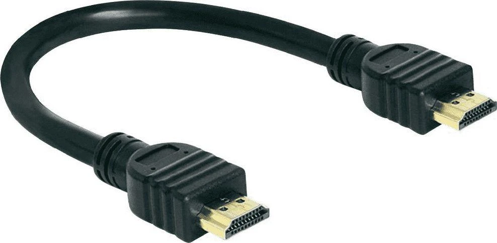 DELOCK kabelis didelės spartos HDMI Ethernet – 25 cm vyriškas / vyriškas