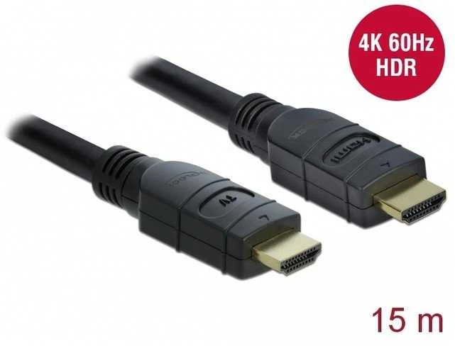 Delock Active HDMI laidas 4K 60 Hz 15 m