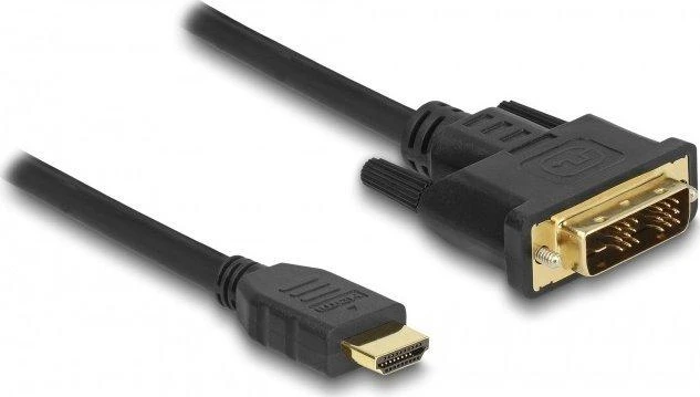 DELOCK Cable DVI 18+1 male > HDMI-A male 2 m juodas