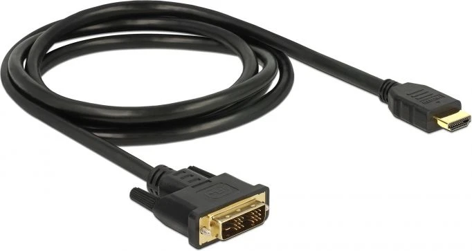 Delock HDMI laidas – DVI-D 5m juodas (85586)